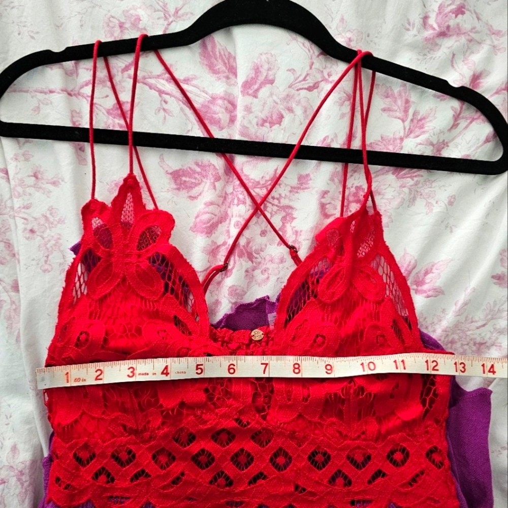 Nwot Free People One FP Adella dress in Red And Purple - Picture 12 of 15
